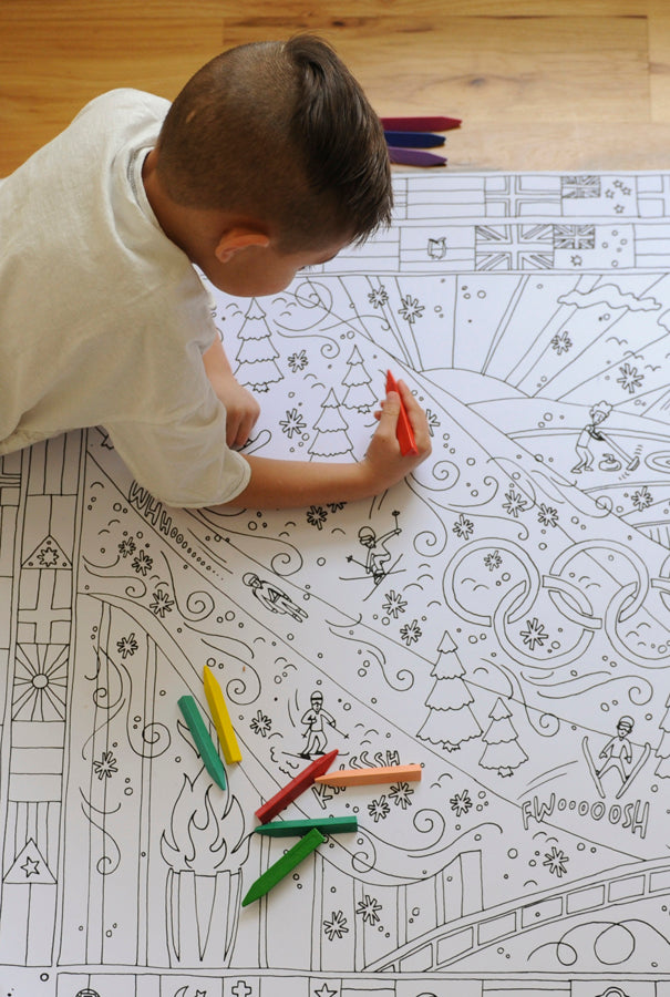 GIANT Winter Olympics Coloring Poster