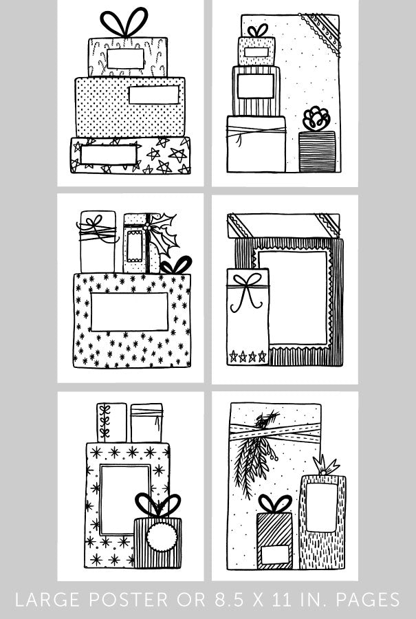 Oh What Fun Giant Coloring Poster + Pages