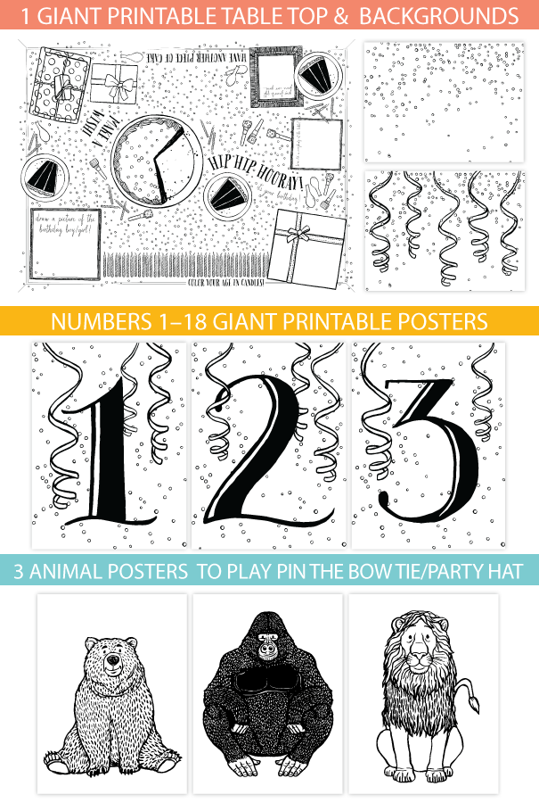 Draw Together Birthday Set