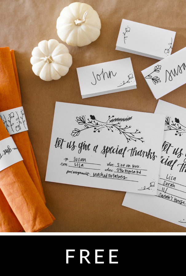 Grateful Praise Thanksgiving Invitation
