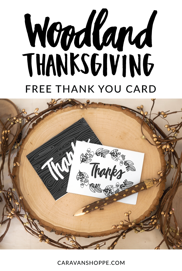 Woodland Thank You Cards