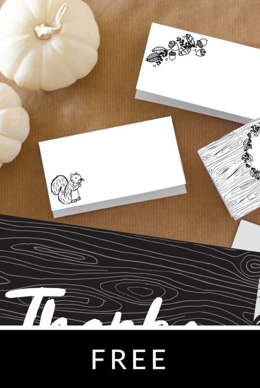 Woodland Name Cards