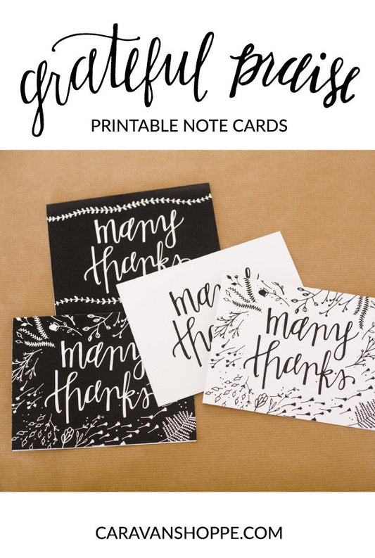 Grateful Praise Thank You Cards