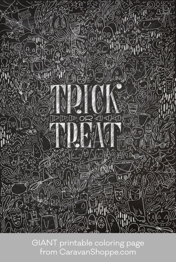 GIANT Halloween Coloring Poster
