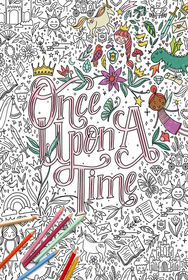 Once Upon A Time Giant Coloring Poster