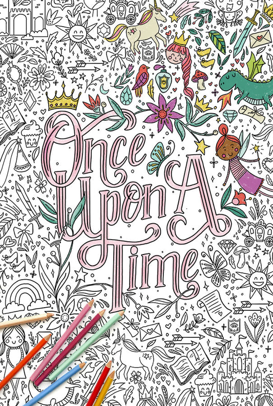 Once Upon A Time Giant Coloring Poster