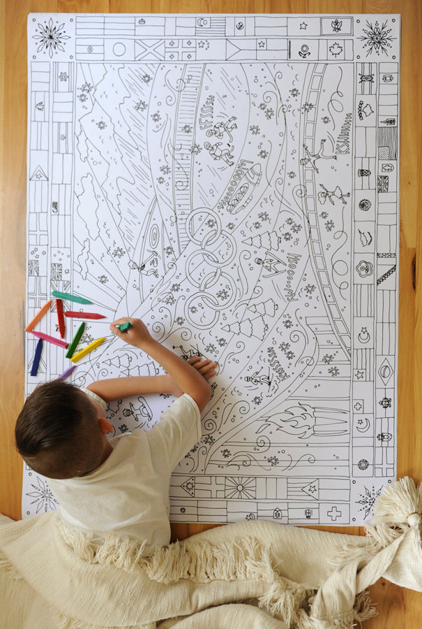 GIANT Winter Olympics Coloring Poster