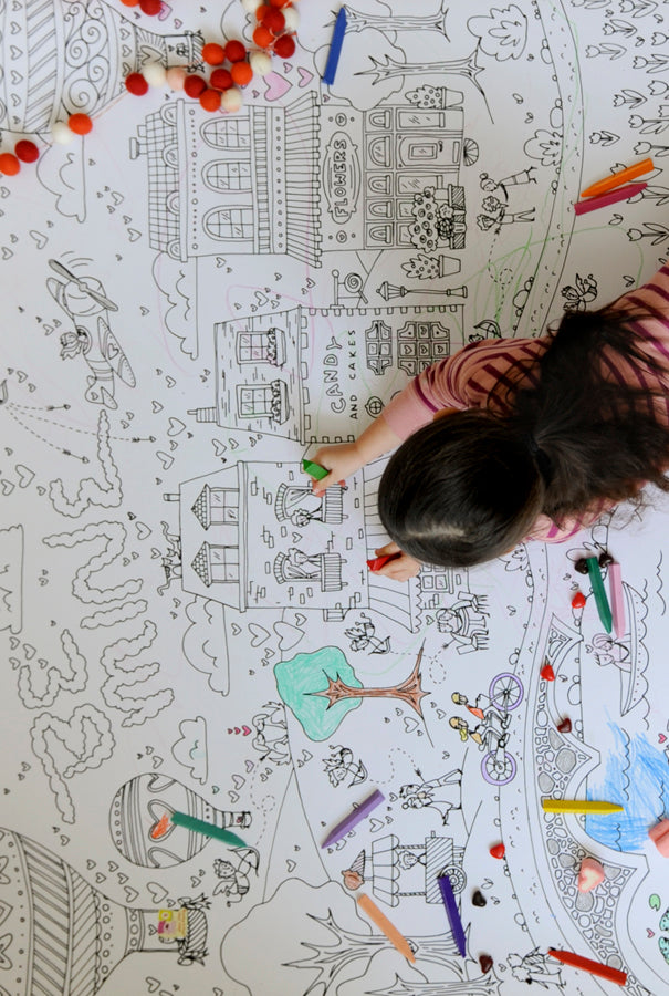 GIANT Valentine's Day Coloring Poster