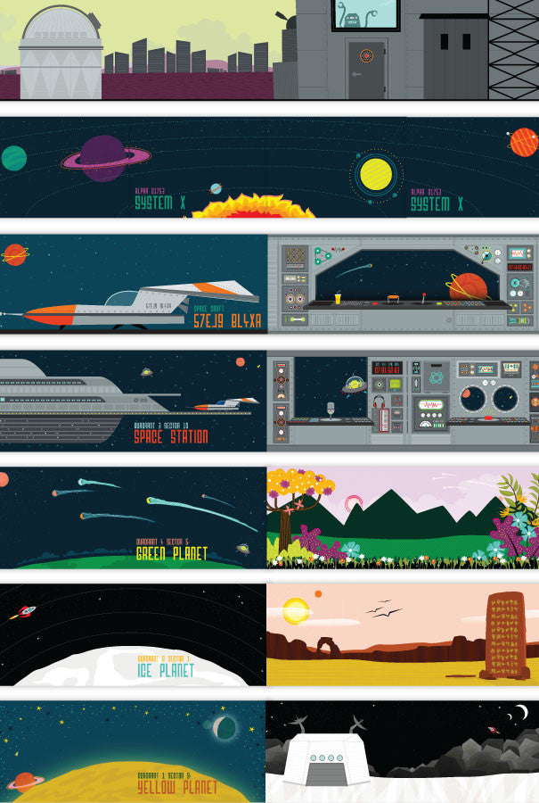 Smollspace Foldaway Space Scenes