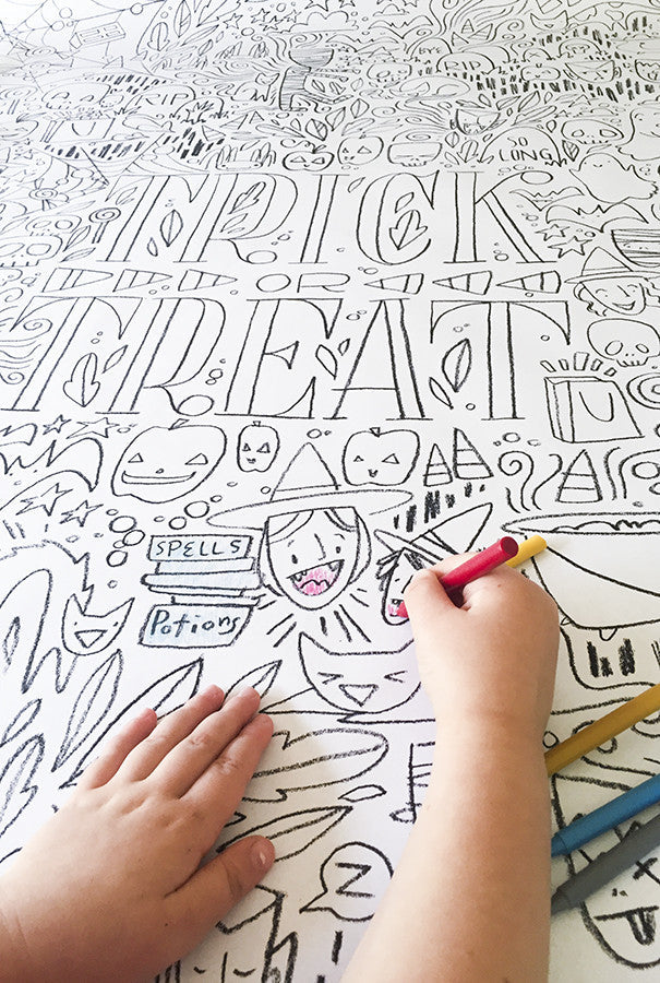 GIANT Halloween Coloring Poster