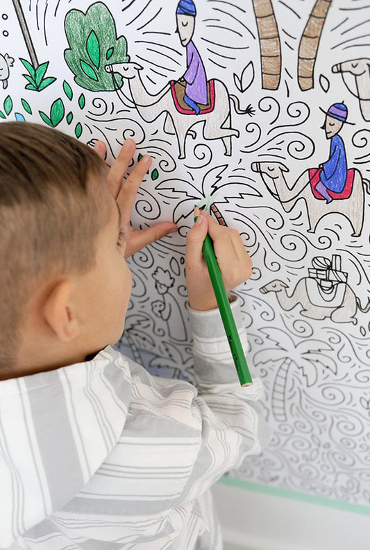 GIANT Nativity Coloring Poster