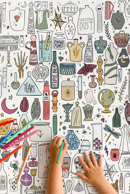 Potions Coloring Poster
