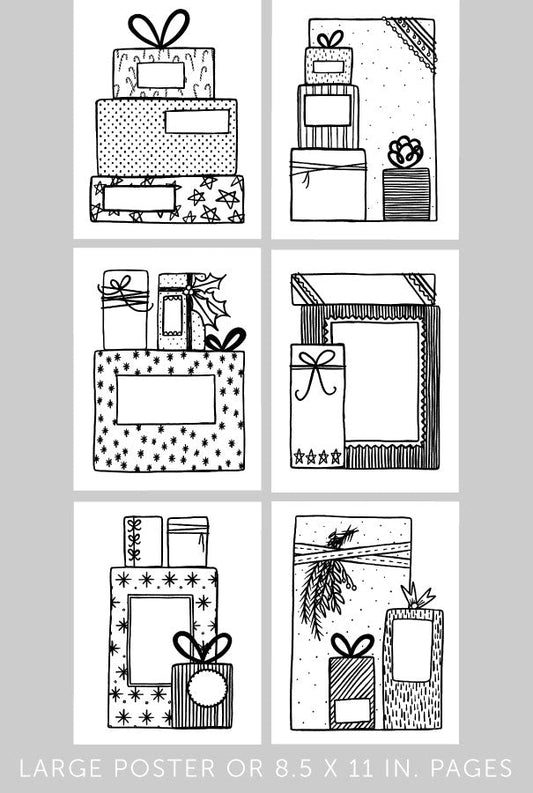 Oh What Fun Giant Coloring Poster + Pages