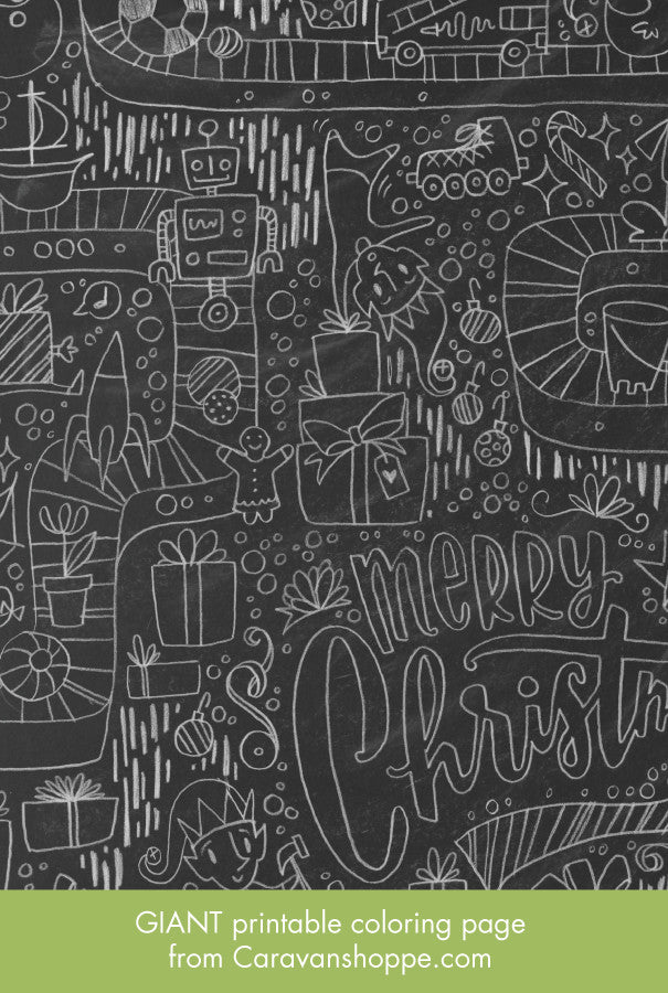 GIANT Christmas Coloring Poster