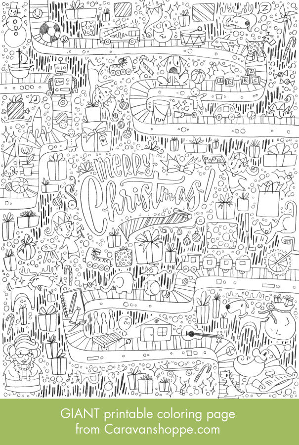 GIANT Christmas Coloring Poster