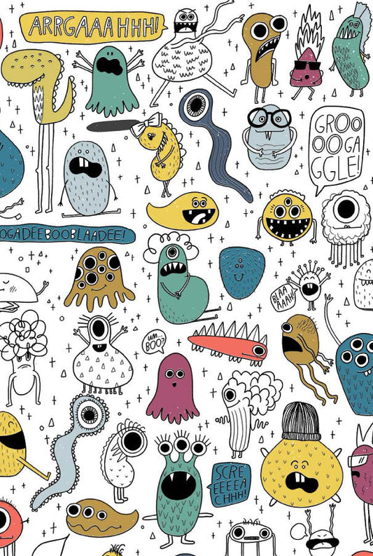 Monsters Say "ARRGAAAHHH!" Giant Coloring Poster