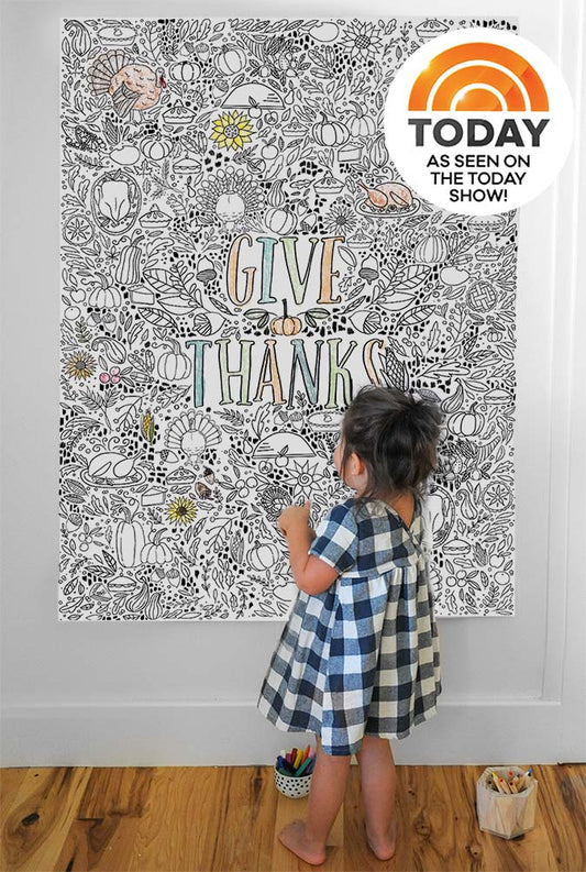 GIANT Thanksgiving Coloring Poster